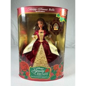 Disney Holiday Princess Belle Enchanted Christmas Doll Special Edition 1997